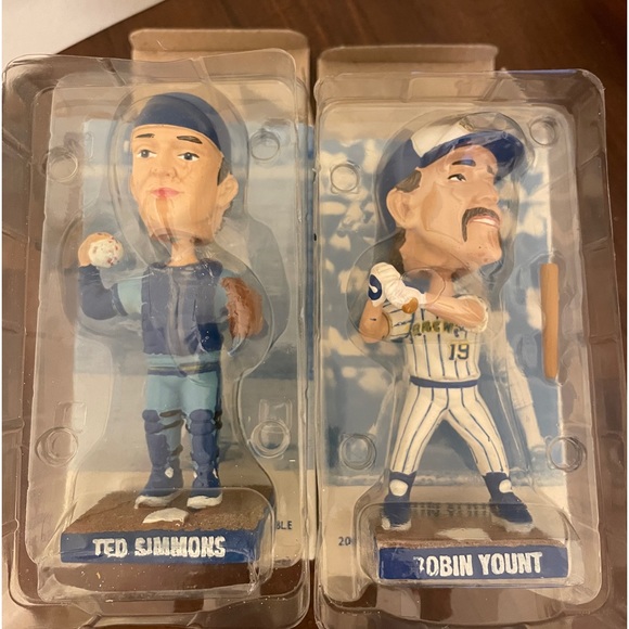 Yount & Simmons bobble heads - Picture 2 of 2